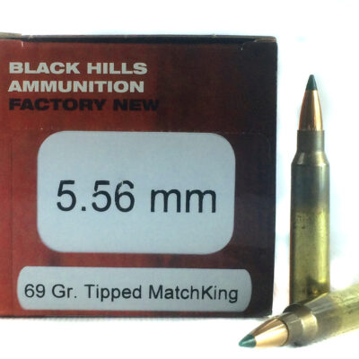 Black Hills 5.56x45mm NATO 69 Gr. Sierra Tipped MatchKing- Box of 50