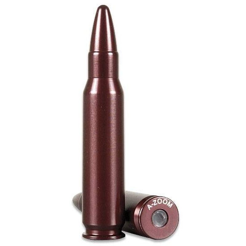 an image of the product A-ZOOM Action Proving Dummy Round, 8x57 Mauser, Snap Cap, Package of 2- 12235