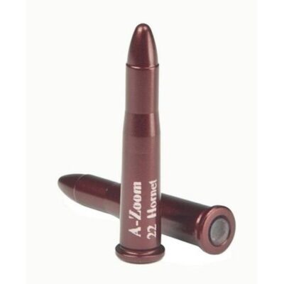 an image of the product A-ZOOM Action Proving Dummy Round .22 Hornet, Snap Cap, Package of 2- 12236