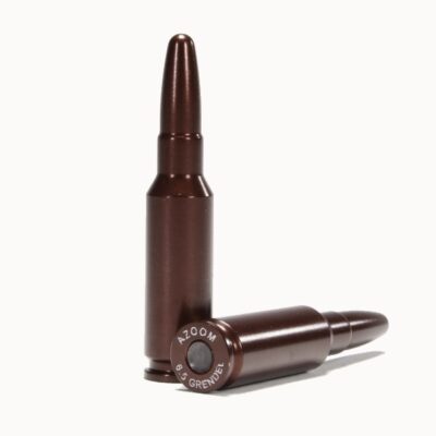 an image of the product A-ZOOM Action Proving Dummy Round, 6.5 Grendel, Snap Cap, Package of 2- 12304