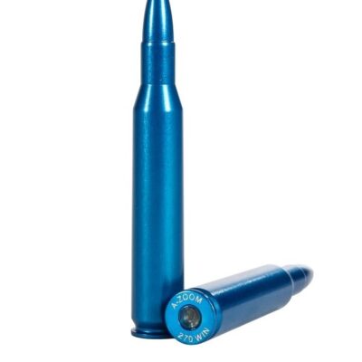 an image of the product A-ZOOM BLUE Action Proving Dummy Round, .270 Winchester, Snap Cap- Value Pack of 5- 12324