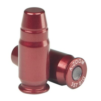 an image of the product A-ZOOM Action Proving Dummy Round, .357 Sig, Snap Cap, Package of 5- 15159