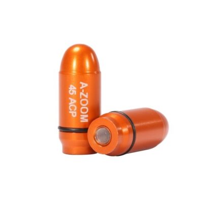 an image of the product A-ZOOM Action Proving Dummy Round .45 ACP,  Striker Cap, Package of 2- 17104