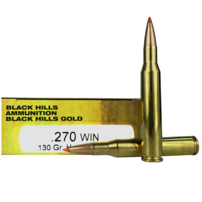 an image of the product Black Hills Gold .270 Winchester 130 Gr. Hornady SST- Box of 20