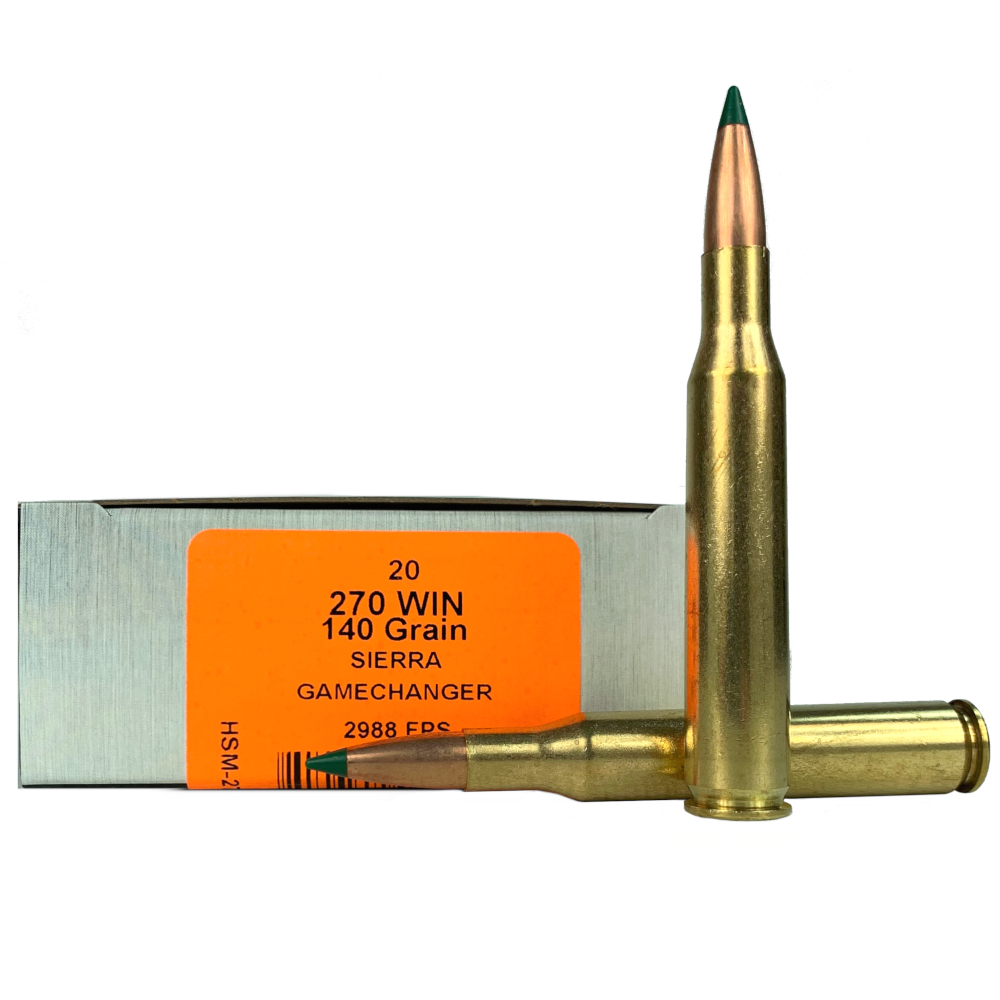 HSM .270 Winchester 140 Gr. Sierra GameChanger- Box of 20- 270-16-N