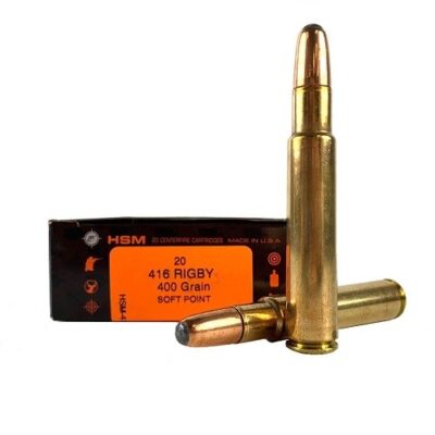 HSM .416 Rigby 400 Gr. Soft Point- Box of 20
