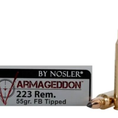 Nosler Varmageddon .223 Remington 55 Gr. Polymer Tip Flat Base- Box of 20
