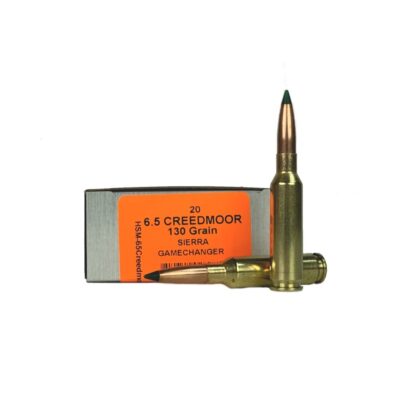 HSM Tipping Point 6.5 Creedmoor 130 Gr. Sierra GameChanger- Box of 20