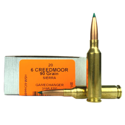 HSM 6mm Creedmoor 90 Gr. Sierra Gamechanger- Box of 20