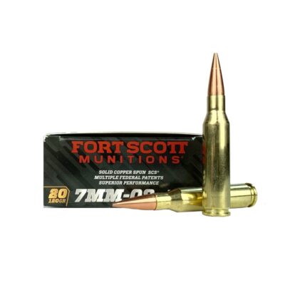Fort Scott Munitions 7mm-08 Remington 120 Gr. TUI Solid Copper Spun- Lead Free- Box of 20