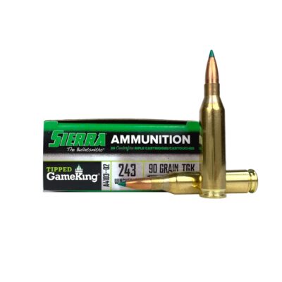 Sierra GameChanger .243 Winchester 90 Gr. Tipped GameKing Hollow Point Boat Tail- Box of 20