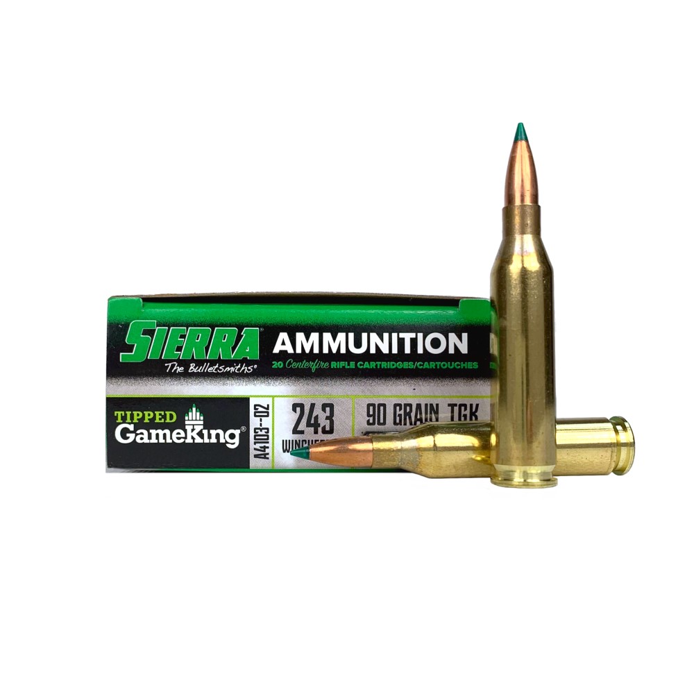 Sierra GameChanger .243 Winchester 90 Gr. Tipped GameKing Hollow Point Boat Tail- Box of 20