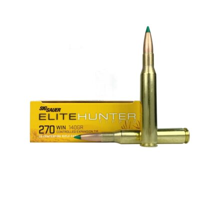SIG SAUER Elite Hunter .270 Winchester 140 Gr. Tipped Hunter- Box of 20