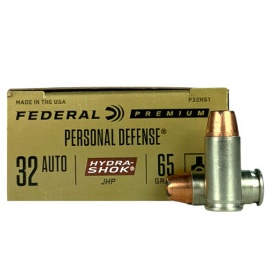 Federal Premium .32 ACP 65 Gr. Hydra-Shok JHP - Box of 20