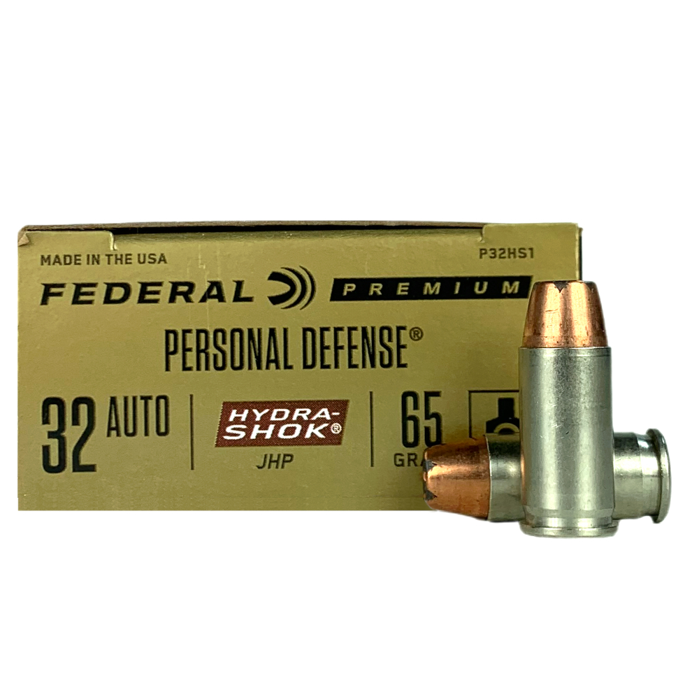 Federal Premium .32 ACP 65 Gr. Hydra-Shok JHP - Box of 20