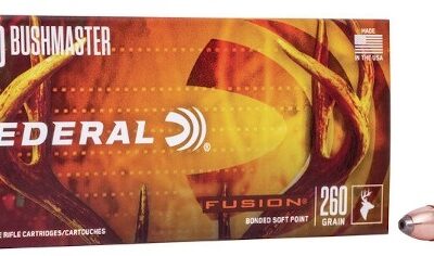 an image of the product Federal Fusion .450 Bushmaster 260 Gr. Bonded Soft Point- Box of 20 - F450BMFS1