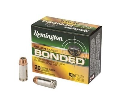 Remington Golden Saber .40 S&W 165 Gr. Bonded Brass Jacketed Hollow Point- Box of 20