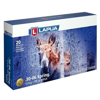 Lapua 30-06 Springfield 185 Gr. Mega Soft Point- Box of 20