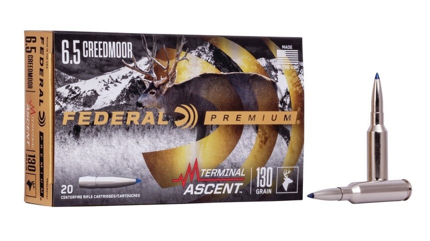 Federal Premium Terminal Ascent 6.5 Creedmoor 130 Gr. Slipstream Polymer Tip- Box of 20