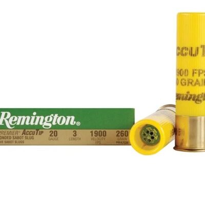 Remington Premier 20 Gauge 3" 260 Gr. AccuTip Sabot Slug- Box of 5