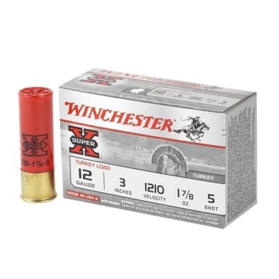 Winchester Super-X Turkey Load 12 Gauge 3" 1-7/8 oz #5 Shot- Box of 10