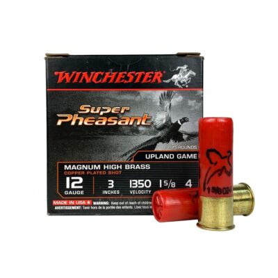 Winchester Super Pheasant 12 Gauge 3" 1-5/8 oz #4 Copper Plated Shot- Box of 25