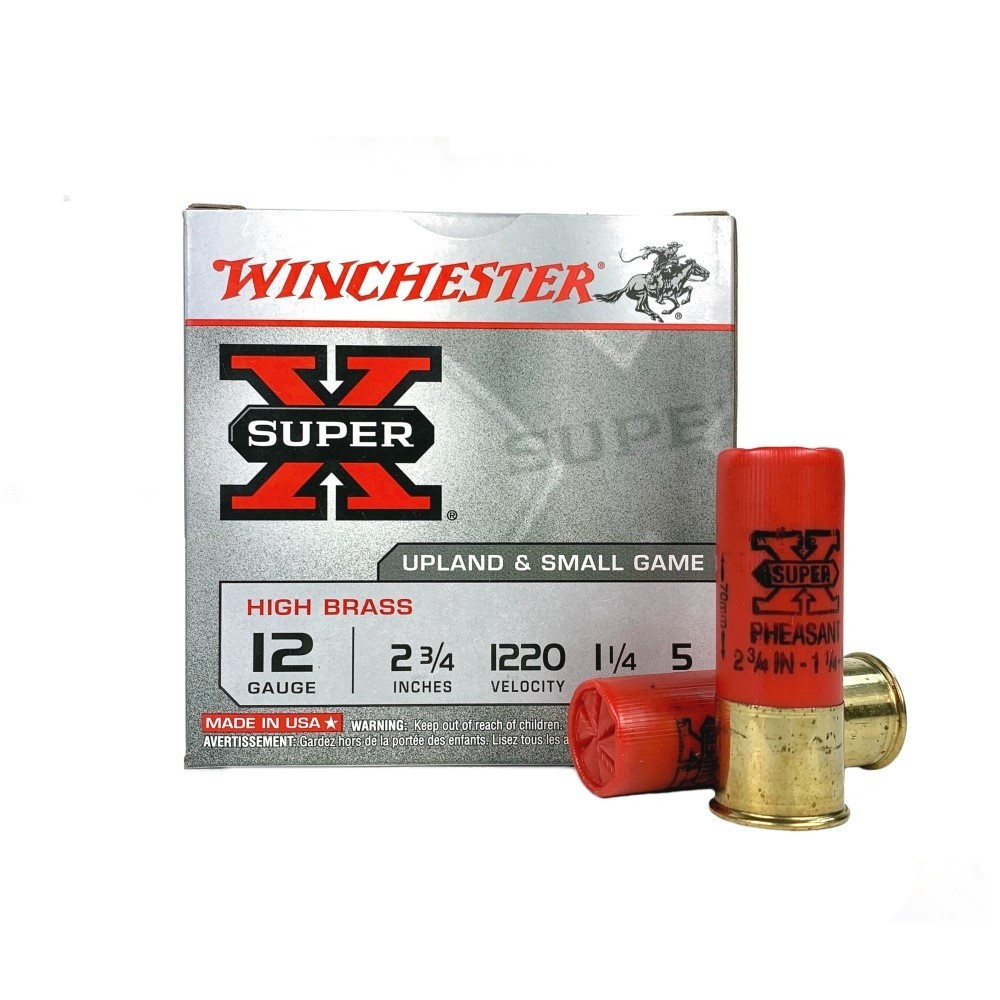 Winchester Super-X High Brass 12 Gauge 2-3/4" 1-1/4 oz #5 Shot- Box of 25