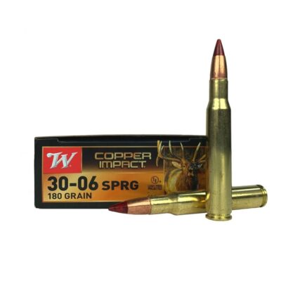 Winchester Copper Impact .30-06 Springfield 180 Gr. Copper Extreme Point Polymer Tip- Lead-Free- Box of 20