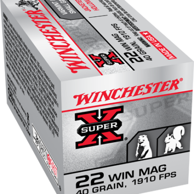 Winchester Super-X .22 Magnum (WMR) 40 Gr. Jacketed Hollow Point- Box of 50