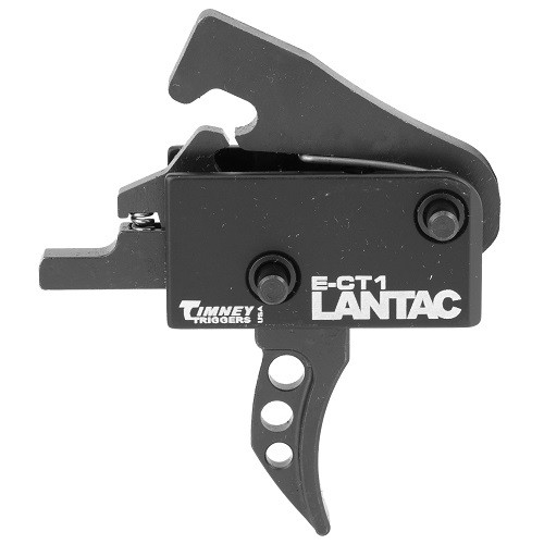 LANTAC E-CT1 AR-15 Tactical Drop-In Single Stage 3.5 Lb. Trigger Group- Curved Trigger- Small Pin .154"- Black