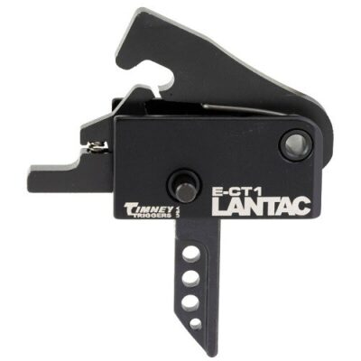 LANTAC E-CT1 AR-15 Tactical Drop-In Single Stage 3.5 Lb. Trigger Group- Flat Trigger- Small Pin .154"- Black