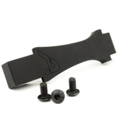 an image of the product Aero Precision AR Billet Trigger Guard W/ Aero Logo- Aluminum Black - APRH100305C