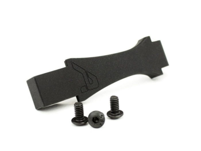 an image of the product Aero Precision AR Billet Trigger Guard W/ Aero Logo- Aluminum Black - APRH100305C