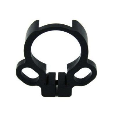 an image of the product AR15 Quick Detach Clamp-On Ambidextrous Sling End Plate for Collapsible Stocks- Aluminum Black - MAR035