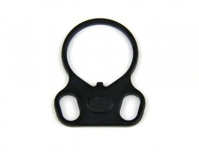 an image of the product AR15 Lower Receiver End Plate Ambidextrous Dual Loop- Steel Black - MAR037