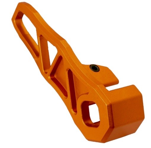 an image of the product Timber Creek AR-15 Receiver Extension Plate- Anodized Orange - MS-REP-OA