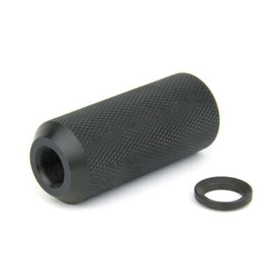 an image of the product AR15 .223/.556 Krinkov Hollow Style 1 Piece Muzzle Brake 1/2"x28 Thread with Crush Washer- Steel - MZ1015