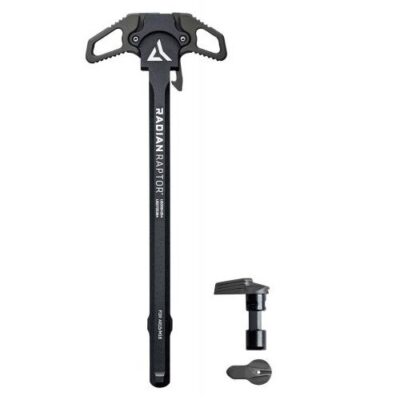 an image of the product Radian AR-15/M16 Raptor Charging Handle and Talon Safety Selector Combo- Tungsten Grey - R0300