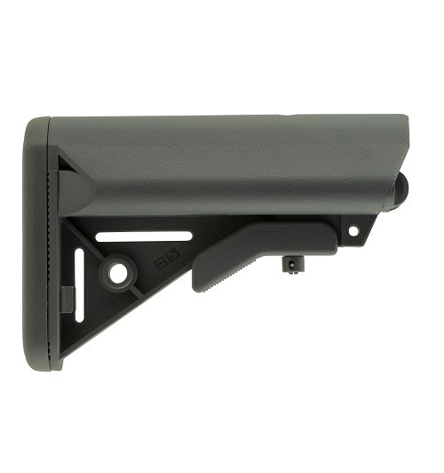 an image of the product B5 Systems AR-15 Mil-Spec Enhanced SOPMOD Buttstock- Wolf Grey - SOP-1123