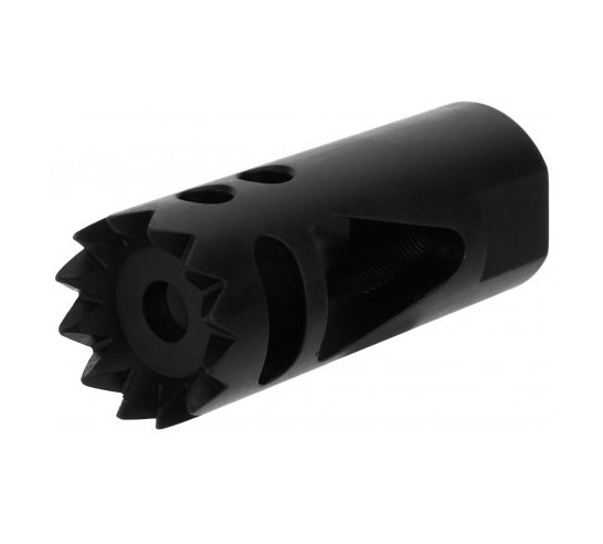 an image of the product AR10 .308 Door Breacher Muzzle Brake 5/8"x24 Thread with Crush Washer- Steel Black - MZ1019-3B