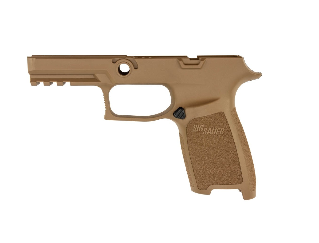 an image of the product SIG SAUER P250/P320 Grip Module Assembly, Carry, Small, 9mm, .357 Sig, .40 S&W- Coyote- GRIP-MOD-CA-943-SM-COY