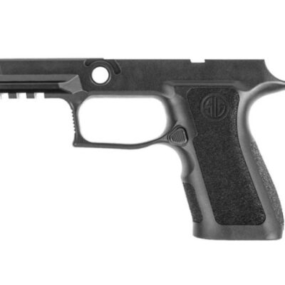 an image of the product SIG SAUER P320 X- Series Grip Module Assembly, Compact, Large, 9mm, .40S&W, .357 Sig- Black- GRIP-MODX-C-943-LG-BLK