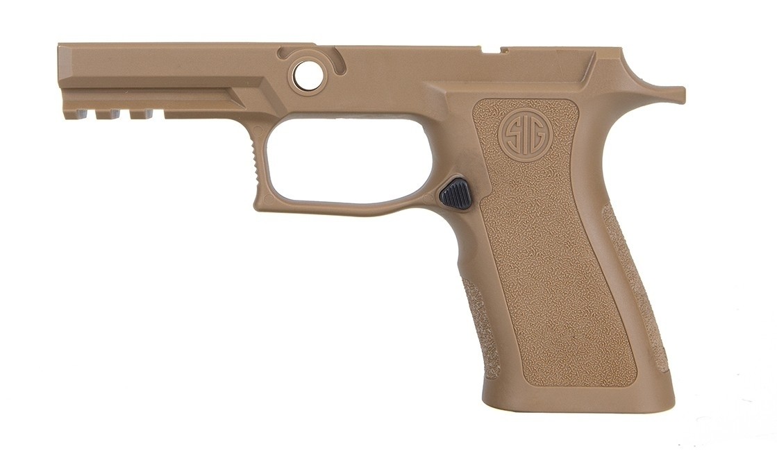an image of the product SIG SAUER P320 X- Series Grip Module Assembly, Carry, Large, 9mm, .40 S&W, .357 Sig- Coyote- GRIP-MODX-CA-943-LG-COY