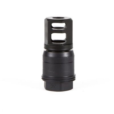 SIG SAUER Clutch-Lok QD Muzzle Brake 5.56 NATO 1/2x28" 25 Deg Tapered Shoulder- Steel Matte Black