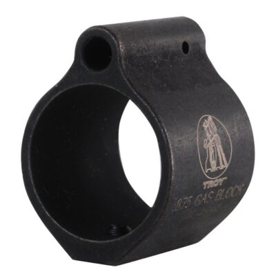 an image of the product Troy Industries AR-15, LR-308 Low Profile Gas Block Heavy Barrel .875" Inside Diameter- Steel Matte- SGAS-875-00BT-00