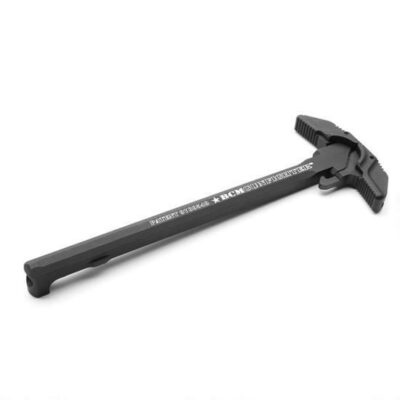 an image of the product BCM GUNFIGHTER AR-15 Charging Handle Mod 3X3 Ambidextrous Large Latch- Black Aluminum- MOD3X3556