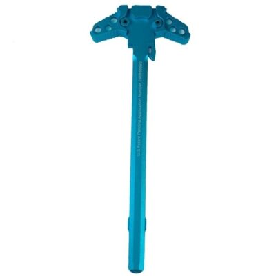 an image of the product AR-15 Gen 2 Ambidextrous Raptor Charging Handle Assembly- Aqua Blue- MSAR-CHG2-AB
