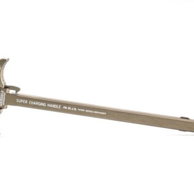 an image of the product Geissele Automatics AR-10 7.62 Ambidextrous Super Charging Handle- Aluminum Desert Dirt- 05-476S