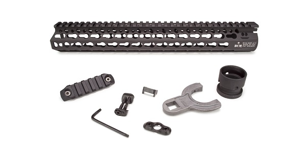 an image of the product BCM KMR Alpha 13" KeyMod Free Float Rail- Aluminum- Black- KMRA13556BLK