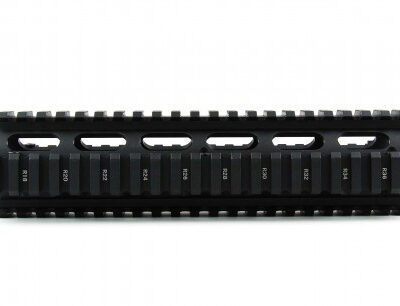 an image of the product AR15 Light Weight 2-Piece Drop-In Quad Rail 9"- Aluminum Black - HG01-9
